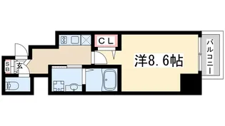 フェニックス新大阪【7階】の間取り
