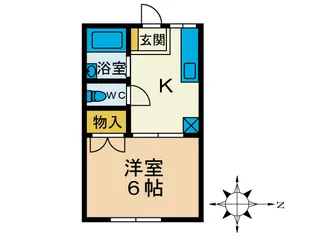 ハイツルミエール【2階】の間取り
