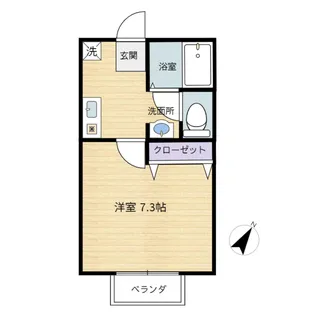 峯岸ハイツ【2階】の間取り