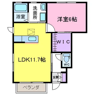 シャーメゾン・スリジエ B【1階】の間取り