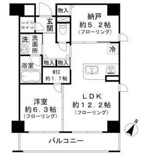 ガーデンヒルズ柿ノ木坂【2階】の間取り