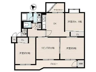 検見川アートホームズ5号棟【5階】の間取り