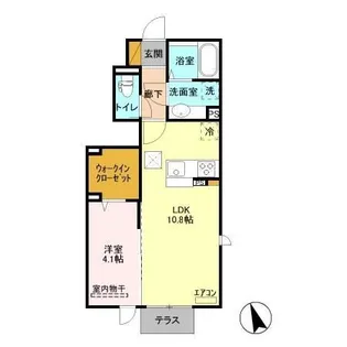 メゾン カンパーニュ【1階】の間取り