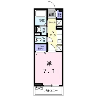 ヴィラ松原【2階】の間取り