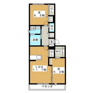 ARIETTA HIYOSHI【2階】の間取り