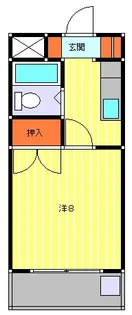 栃木県小山市駅南町3【アパート】の間取り
