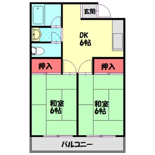 松吉マンション【2階】の間取り