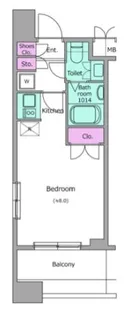 レジディア錦糸町【8階】の間取り