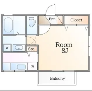 セジュールみなみ西原E【1階】の間取り
