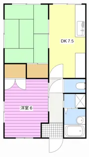コーポショウサンI【1階】の間取り
