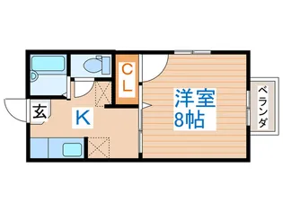 エクセレント越路【1階】の間取り