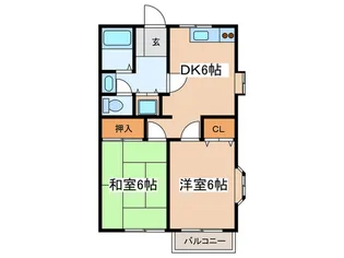 サンヴェ-ル山北【2階】の間取り
