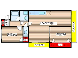 エレクション元八事【1階】の間取り