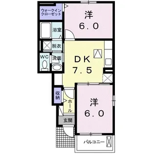フロスティ【1階】の間取り