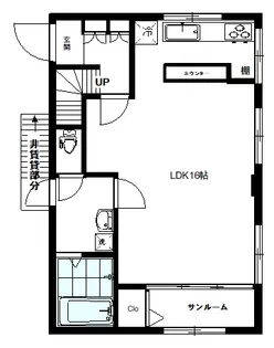 東京都新宿区山吹町【アパート】の間取り