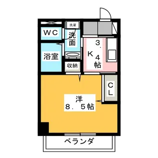 スティープルヤマノテ【1階】の間取り