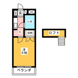 コーポ地蔵野【2階】の間取り