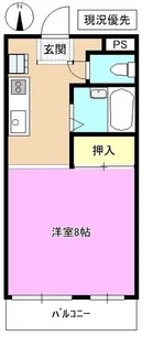 シティハイツヤマザキ【1階】の間取り