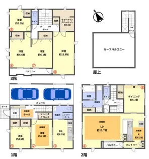 東京都江東区牡丹2【一戸建】の間取り