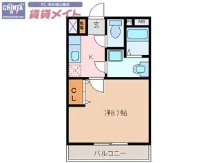 Ms グラフィカ【3階】の間取り