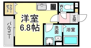 THE NOBLES 東曲里町【2階】の間取り