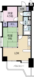 シティーコート北仙台【6階】の間取り