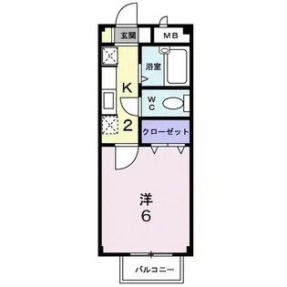 ミニヨン・T・I【1階】の間取り
