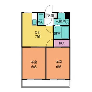 リンデン小林【1階】の間取り