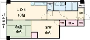 メゾン・ド・リッツ【6階】の間取り