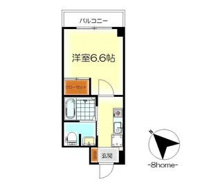 村上ビルII【6階】の間取り