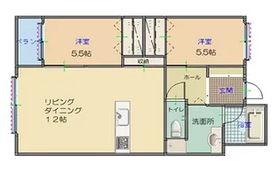 鳥生レジデンスI【2階】の間取り