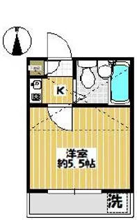 神奈川県横浜市港北区富士塚2【アパート】の間取り