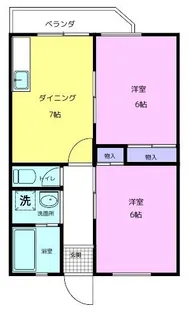 MGM NAKANOSHIMA A棟【3階】の間取り