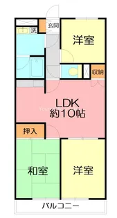 神奈川県小田原市中里【マンション】の間取り