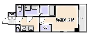 エスリード大阪リブレ【10階】の間取り