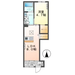 ゼファー・フィールII【1階】の間取り