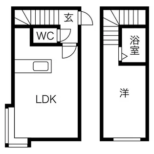 AMS新富A棟【2階】の間取り