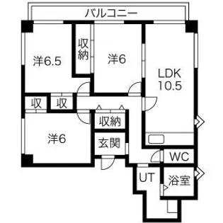 レジデンスRS【5階】の間取り