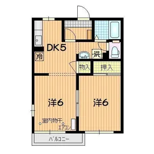 ピースジェベル B【1階】の間取り