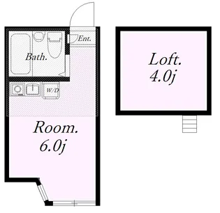 ユナイト衣笠 ジョルジェット【1階】の間取り