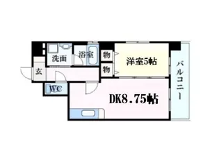 ジェイシティ八丁堀【3階】の間取り