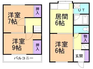 コーポよなが【1階】の間取り