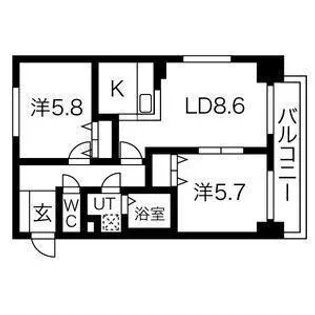 ヘルム21【11階】の間取り