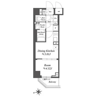東京都杉並区荻窪2【マンション】の間取り