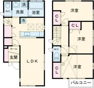 東京都立川市錦町6【一戸建】の間取り