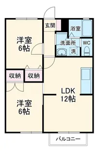 ミーテルーチェ村松【2階】の間取り