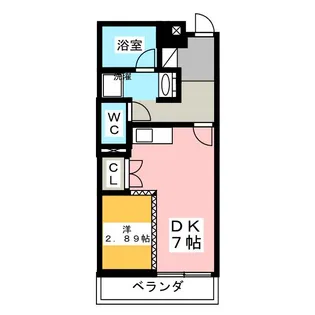 AXIA八熊【1階】の間取り