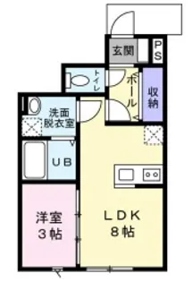 PAMS(パムス)【1階】の間取り