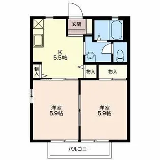 エリエール21【2階】の間取り