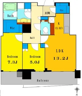 東京都中央区晴海5【マンション】の間取り